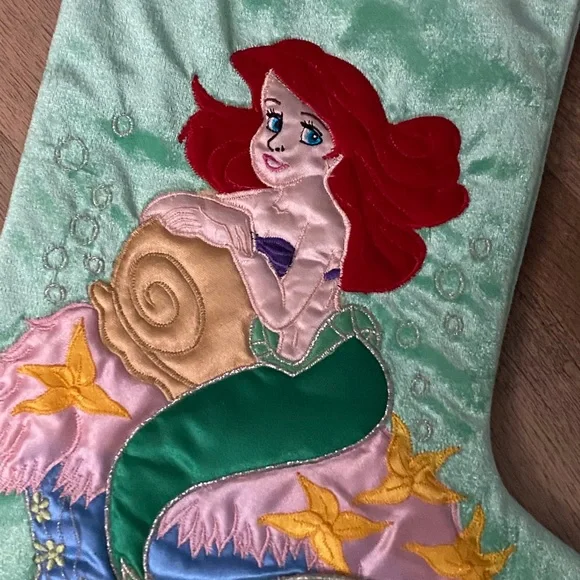 🆕Disney Little Mermaid Holiday Stocking Classic - Picture 4 of 7